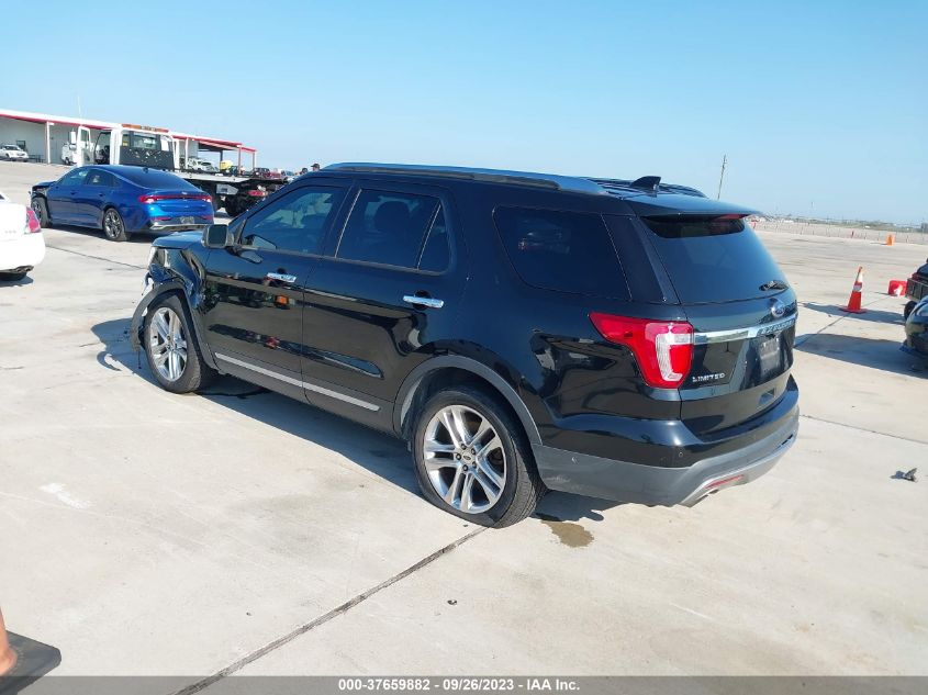 2017 FORD EXPLORER LIMITED - 1FM5K7FH3HGB66355