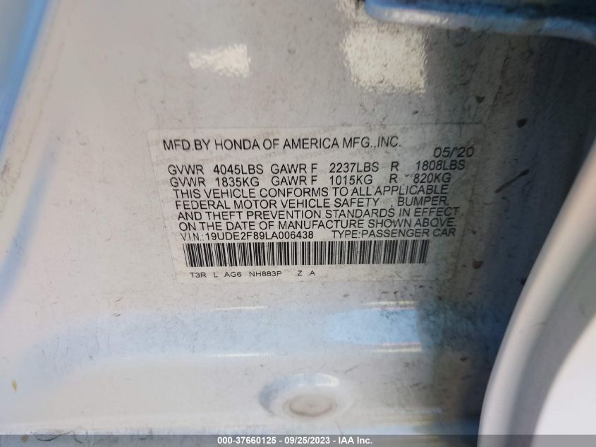 19UDE2F89LA006438 Acura ILX PKG 9