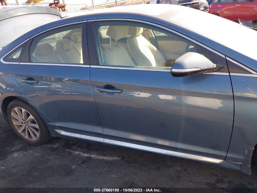 2015 HYUNDAI SONATA 2.4L SPORT - 5NPE34AFXFH165041