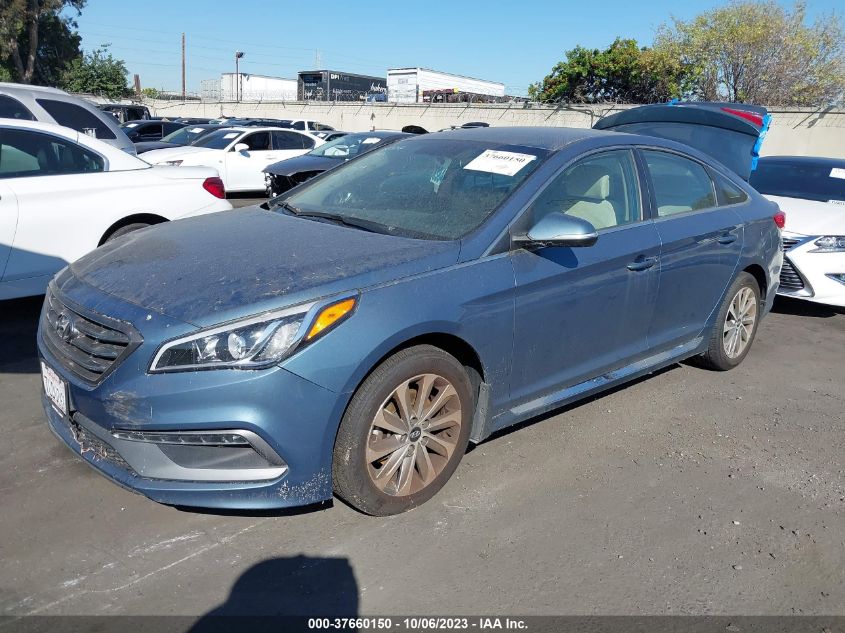 2015 HYUNDAI SONATA 2.4L SPORT - 5NPE34AFXFH165041