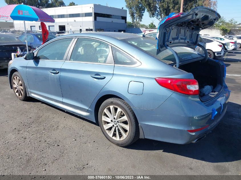 2015 HYUNDAI SONATA 2.4L SPORT - 5NPE34AFXFH165041