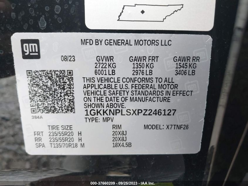 1GKKNPLSXPZ246127 GMC Acadia DENALI 9