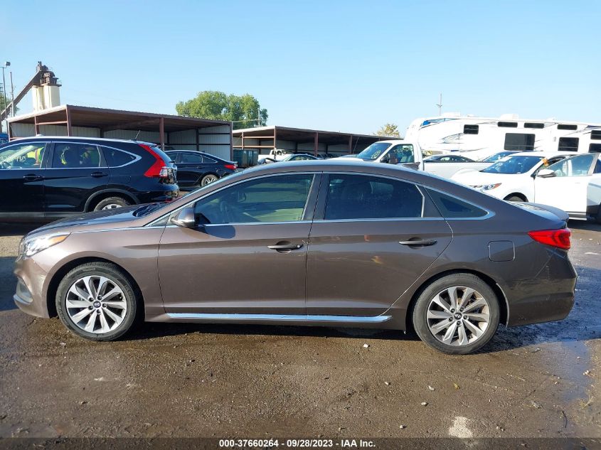 2015 HYUNDAI SONATA 2.4L SPORT - 5NPE34AF9FH087061