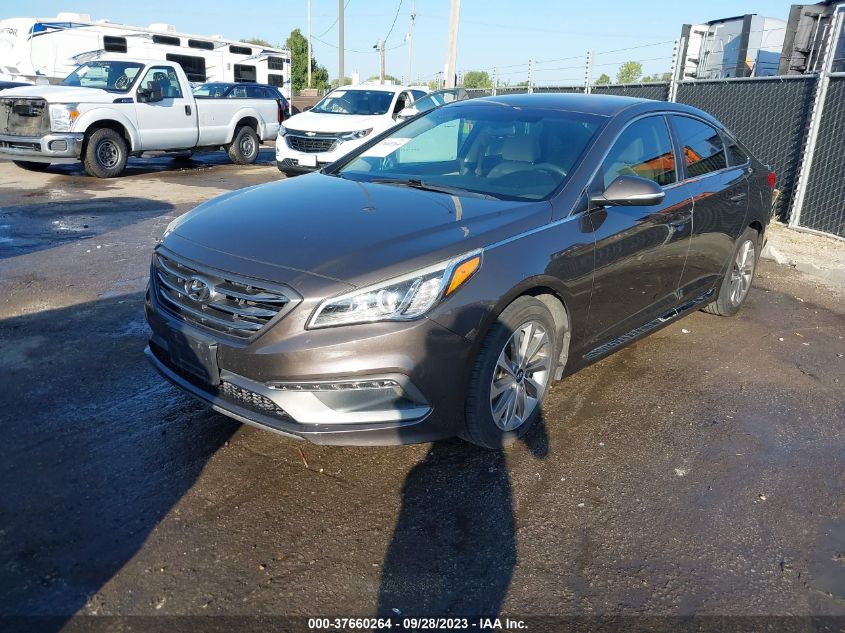 2015 HYUNDAI SONATA 2.4L SPORT - 5NPE34AF9FH087061