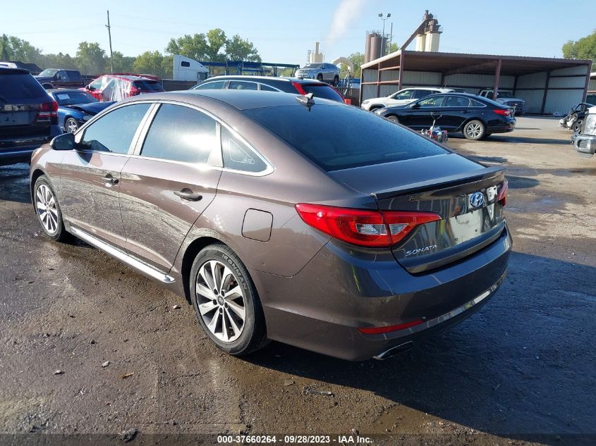 2015 HYUNDAI SONATA 2.4L SPORT - 5NPE34AF9FH087061