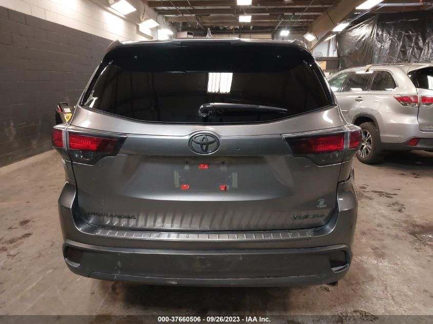 2016 TOYOTA HIGHLANDER XLE - 5TDJKRFH3GS272016