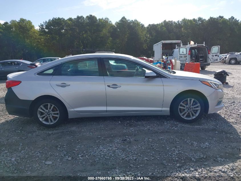 2015 HYUNDAI SONATA 2.4L SE - 5NPE24AF7FH124577