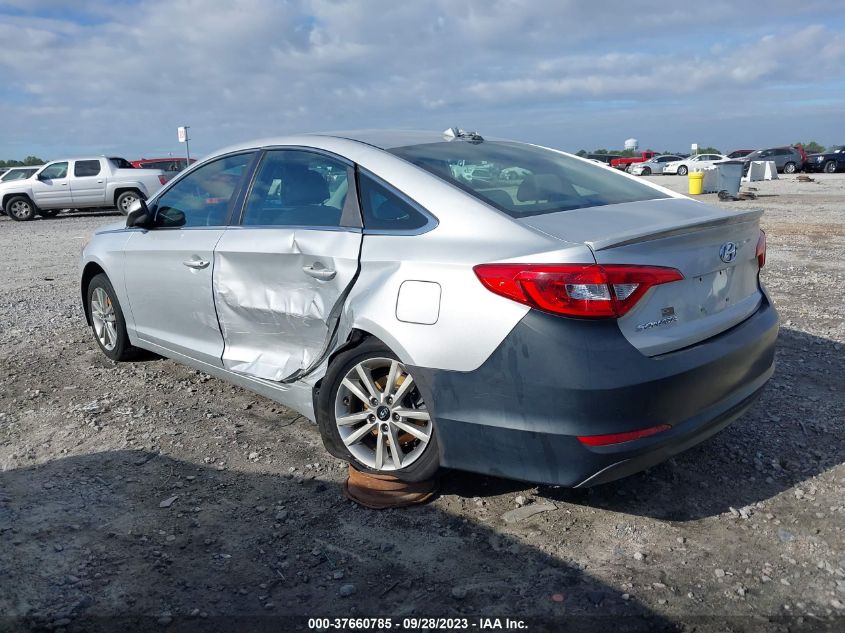 2015 HYUNDAI SONATA 2.4L SE - 5NPE24AF7FH124577