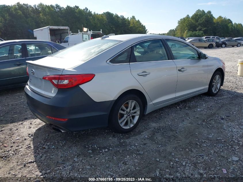 2015 HYUNDAI SONATA 2.4L SE - 5NPE24AF7FH124577