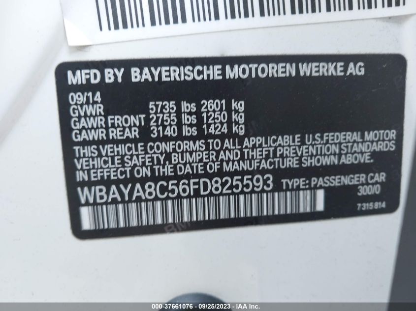 2015 BMW 7 SERIES 750I/ALPINA B7 - WBAYA8C56FD825593