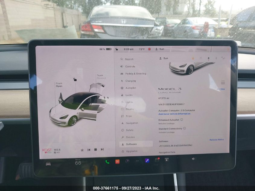 2018 TESLA MODEL 3 RANGE BATTERY - 5YJ3E1EA6JF108857