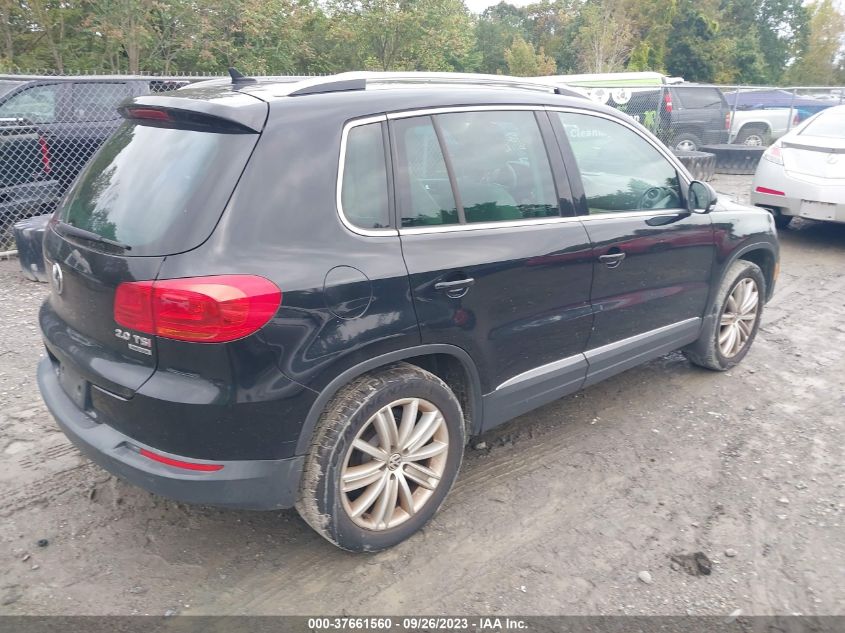 2013 VOLKSWAGEN TIGUAN SE W/SUNROOF & NAV - WVGBV7AX9DW554411