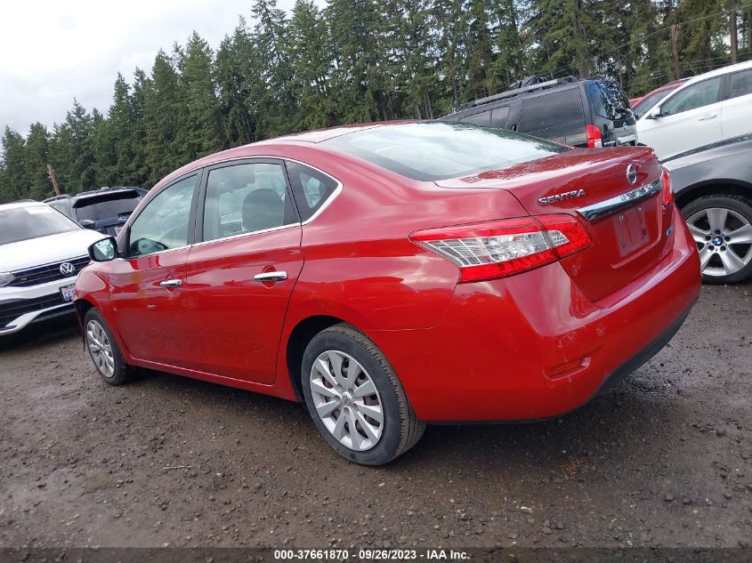 2014 NISSAN SENTRA S/FE+ S/SV/FE+ SV/SR/SL - 3N1AB7AP6EL648507