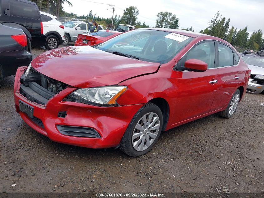 2014 NISSAN SENTRA S/FE+ S/SV/FE+ SV/SR/SL - 3N1AB7AP6EL648507