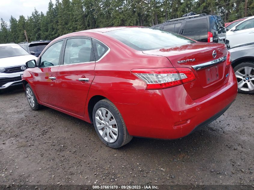 2014 NISSAN SENTRA S/FE+ S/SV/FE+ SV/SR/SL - 3N1AB7AP6EL648507