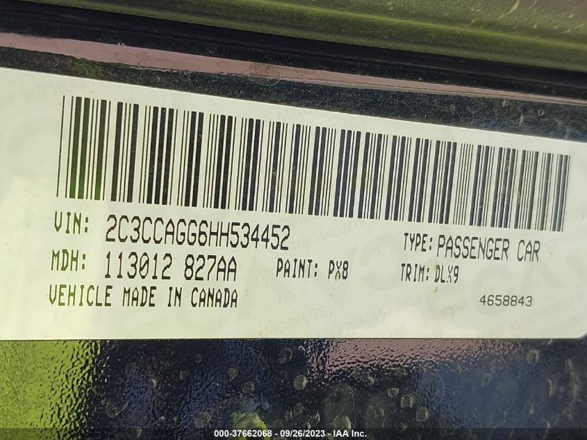2017 CHRYSLER 300 300S - 2C3CCAGG6HH534452