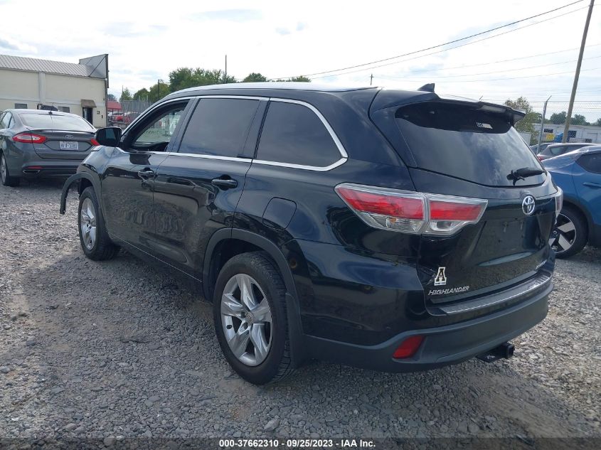 2015 TOYOTA HIGHLANDER LIMITED - 5TDDKRFH4FS170803