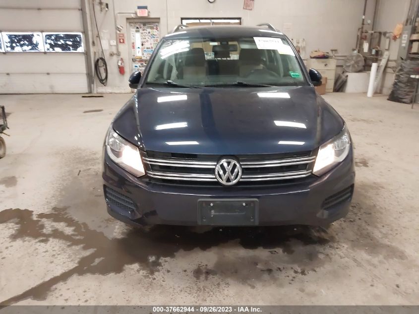 2016 VOLKSWAGEN TIGUAN S - WVGBV7AX9GW603854