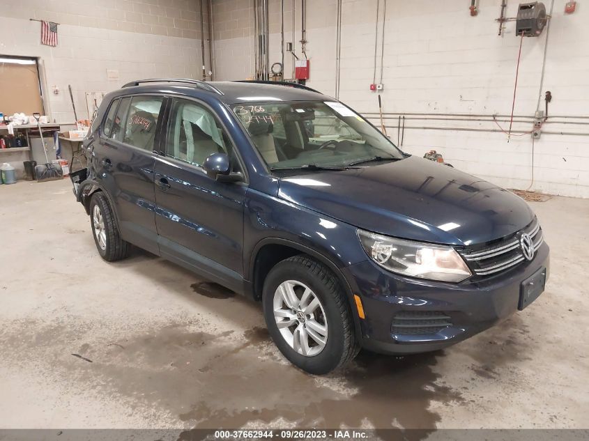 2016 VOLKSWAGEN TIGUAN S - WVGBV7AX9GW603854