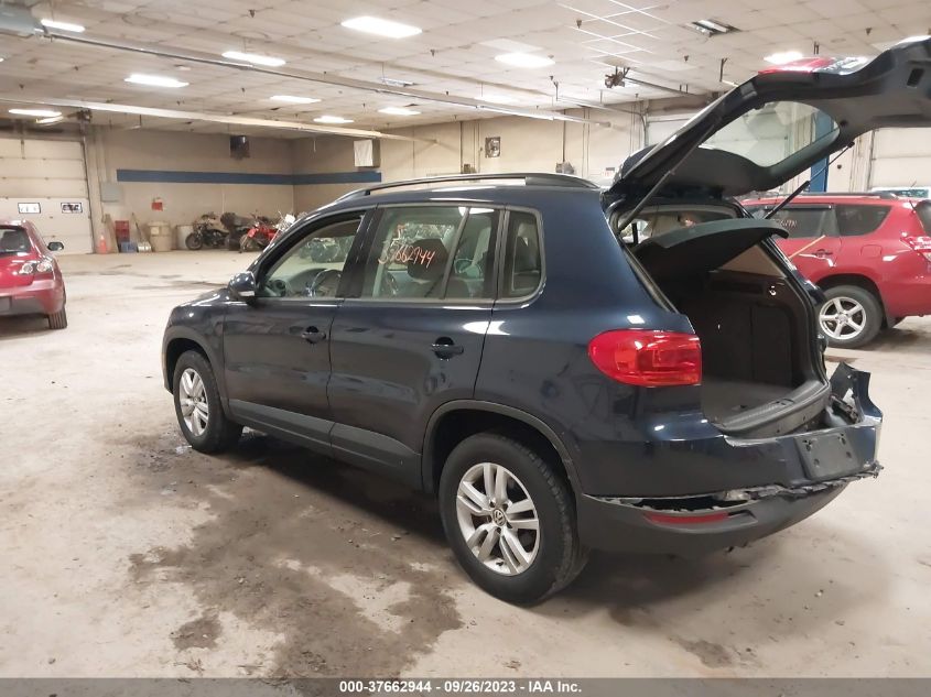 2016 VOLKSWAGEN TIGUAN S - WVGBV7AX9GW603854