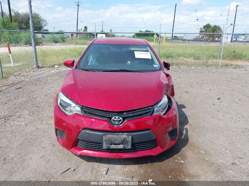 2014 TOYOTA COROLLA L/LE/S/S PLUS/LE PLUS - 5YFBURHE4EP019763