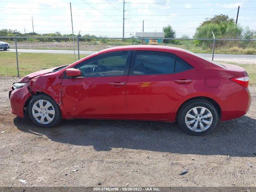2014 TOYOTA COROLLA L/LE/S/S PLUS/LE PLUS - 5YFBURHE4EP019763