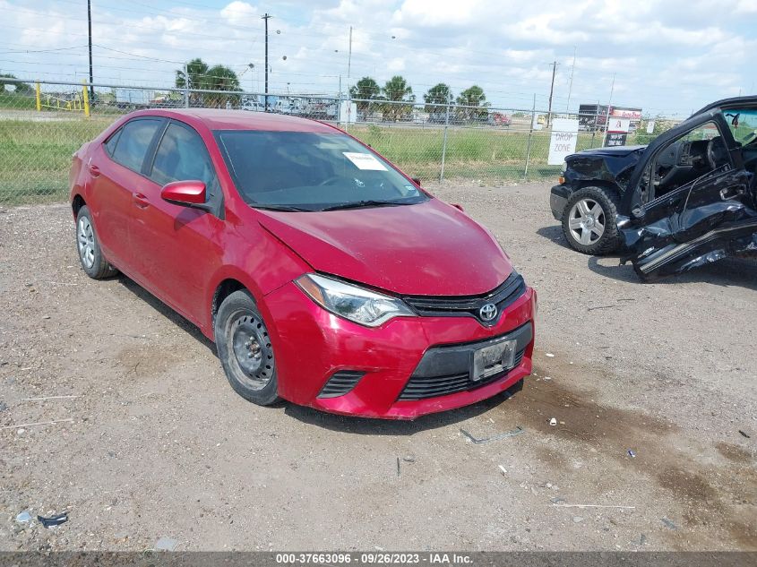 2014 TOYOTA COROLLA L/LE/S/S PLUS/LE PLUS - 5YFBURHE4EP019763