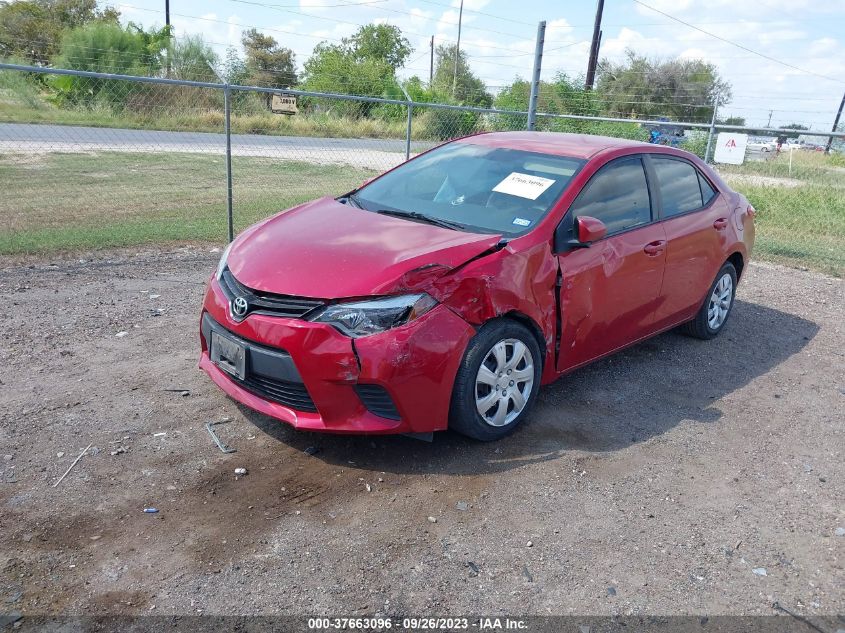 2014 TOYOTA COROLLA L/LE/S/S PLUS/LE PLUS - 5YFBURHE4EP019763