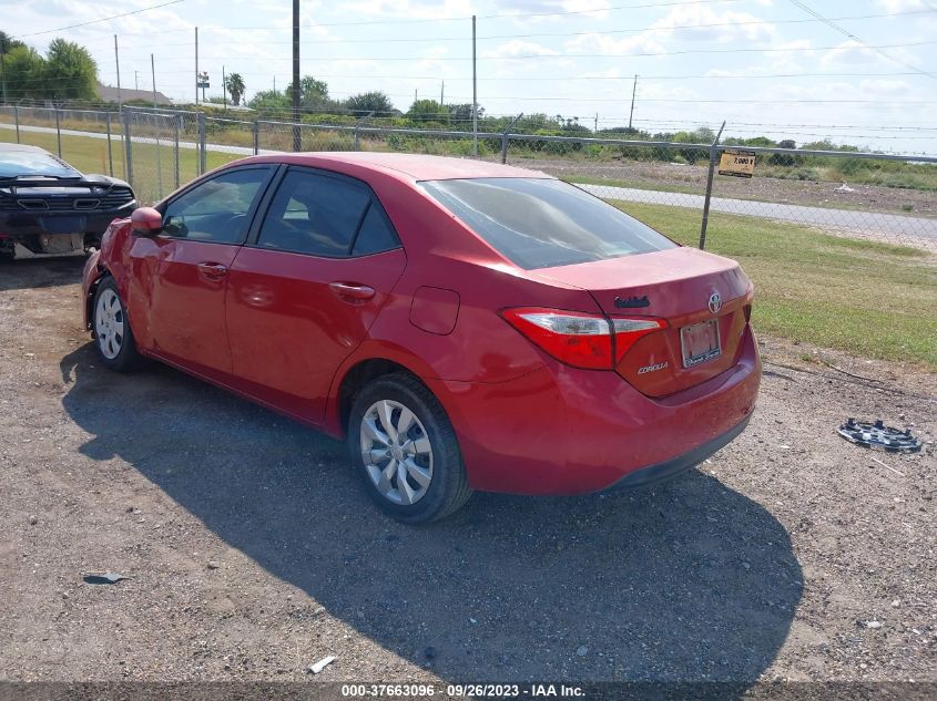 2014 TOYOTA COROLLA L/LE/S/S PLUS/LE PLUS - 5YFBURHE4EP019763