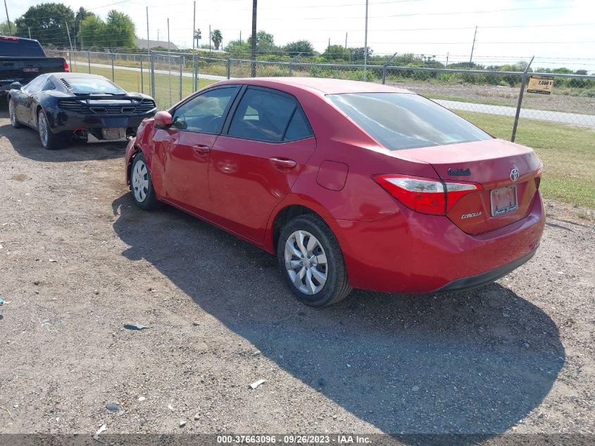 2014 TOYOTA COROLLA L/LE/S/S PLUS/LE PLUS - 5YFBURHE4EP019763