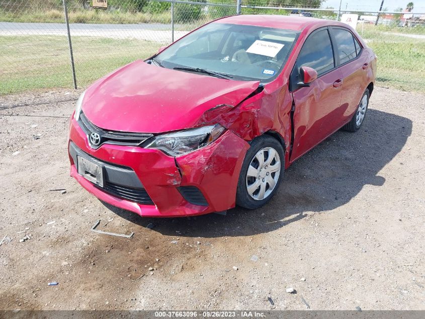 2014 TOYOTA COROLLA L/LE/S/S PLUS/LE PLUS - 5YFBURHE4EP019763