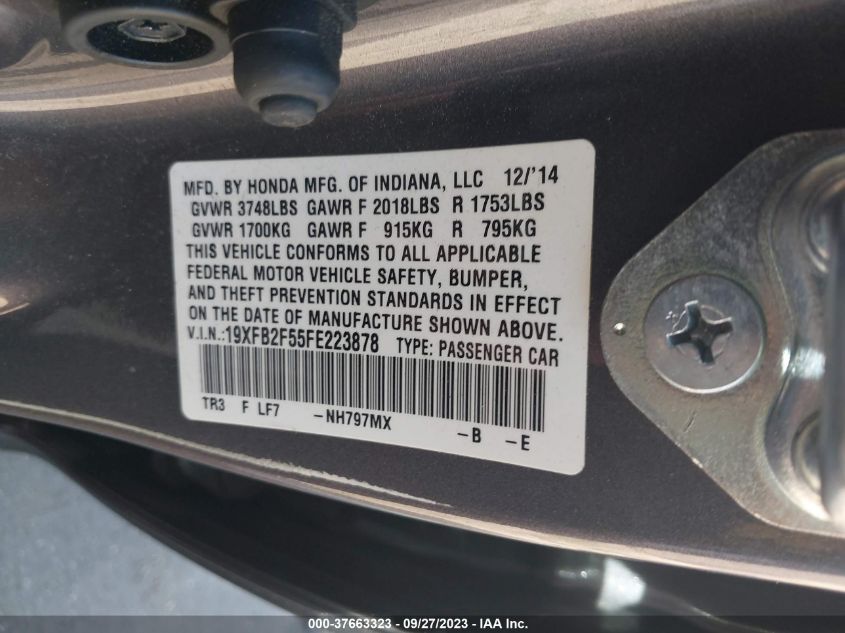 2015 HONDA CIVIC SEDAN LX - 19XFB2F55FE223878