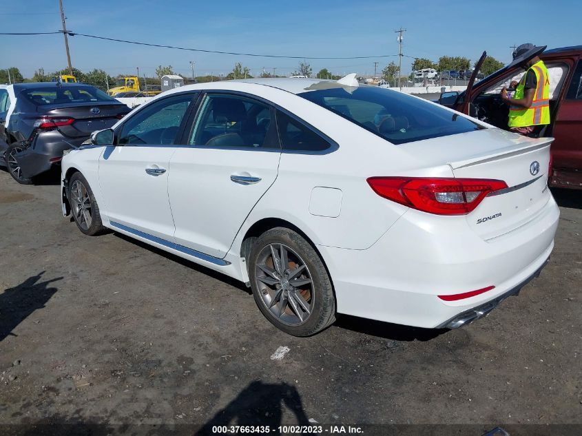 2015 HYUNDAI SONATA 2.0T SPORT - 5NPE34AB3FH077672