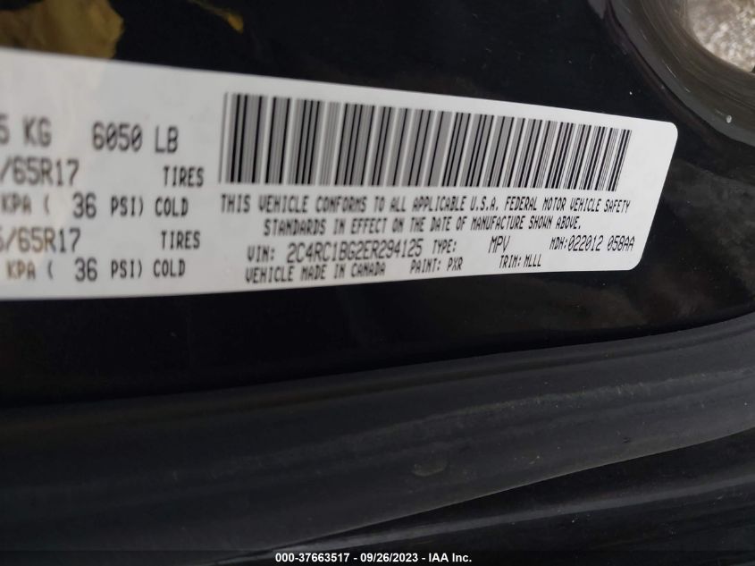 2014 CHRYSLER TOWN & COUNTRY TOURING - 2C4RC1BG2ER294125