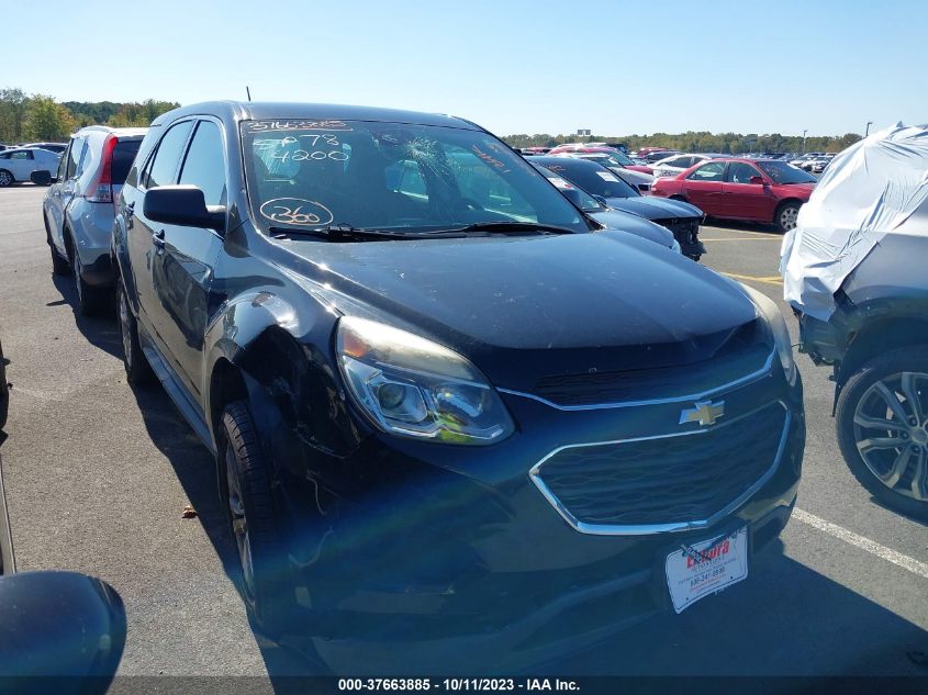 Lot #2539238214 2016 CHEVROLET EQUINOX LS salvage car