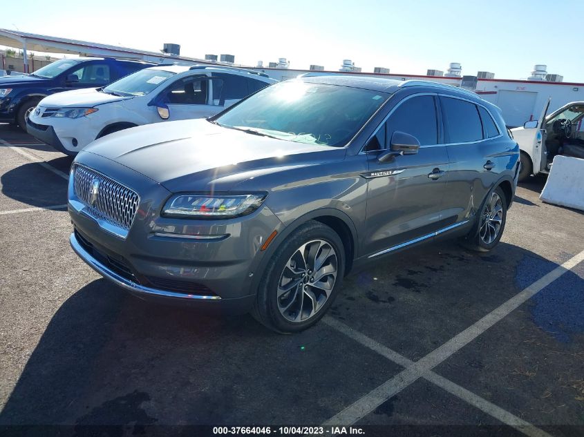 VIN 2LMPJ6K92MBL01948 2021 LINCOLN NAUTILUS RESERVE