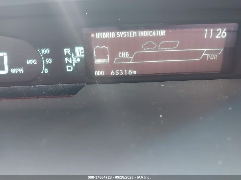 2013 TOYOTA PRIUS ONE/TWO/THREE/FOUR/FIVE - JTDKN3DU4D1728428