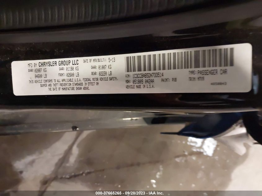 2013 CHRYSLER 200 LX - 1C3CCBAB5DN733514