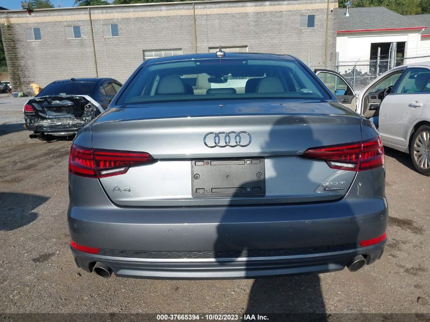 2018 AUDI A4 PREMIUM PLUS - WAUENAF42JA028091