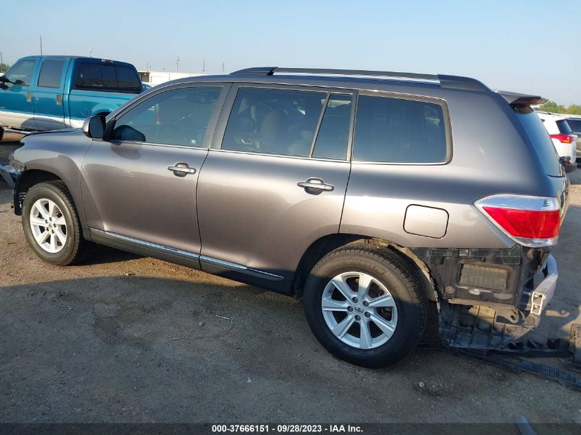 2013 TOYOTA HIGHLANDER - 5TDZK3EH6DS117344