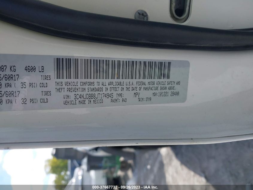 2018 JEEP COMPASS LATITUDE - 3C4NJDBB8JT174945
