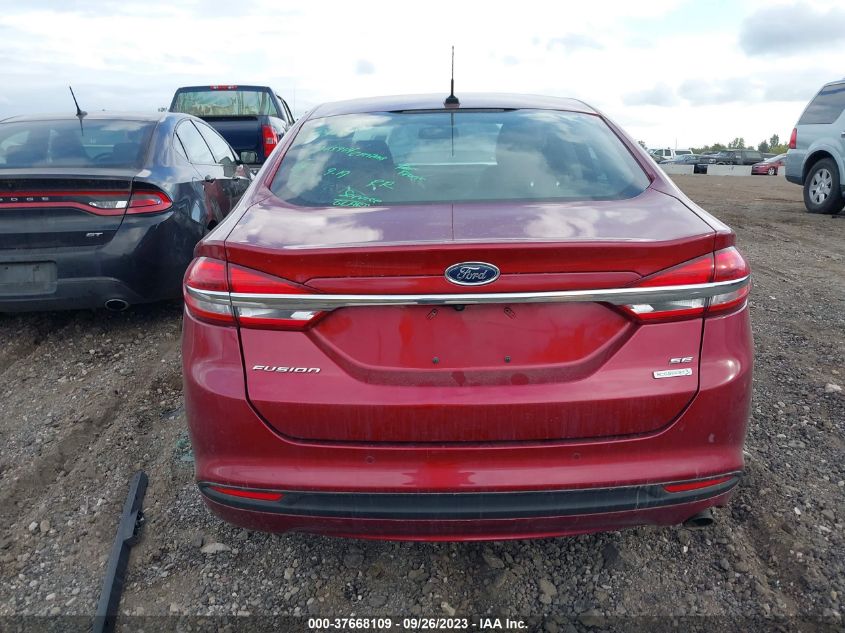 2018 FORD FUSION SE - 3FA6P0HD4JR217538