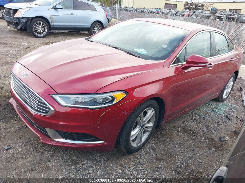 2018 FORD FUSION SE - 3FA6P0HD4JR217538