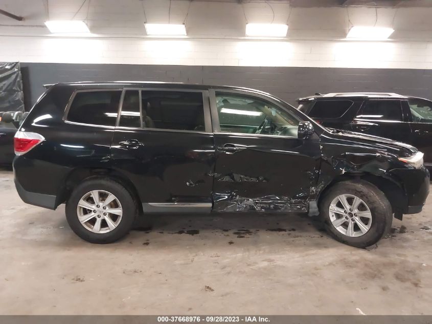 2013 TOYOTA HIGHLANDER - 5TDZK3EH1DS097567