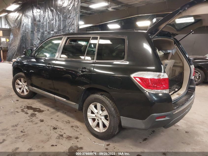 2013 TOYOTA HIGHLANDER - 5TDZK3EH1DS097567