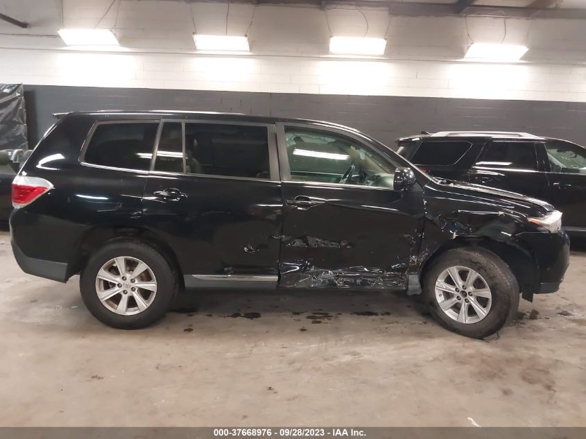 2013 TOYOTA HIGHLANDER - 5TDZK3EH1DS097567