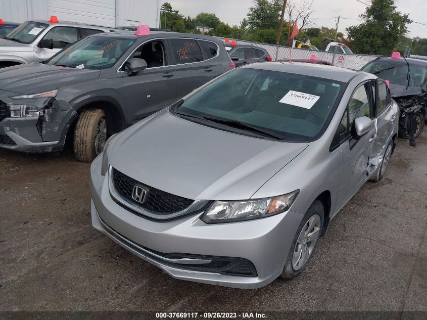 2014 HONDA CIVIC SEDAN LX - 19XFB2F58EE000796