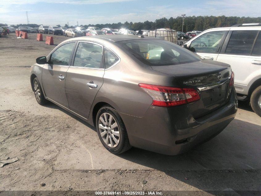 2015 NISSAN SENTRA SR/SL/S/SV/FE+ S - 3N1AB7AP4FL648314