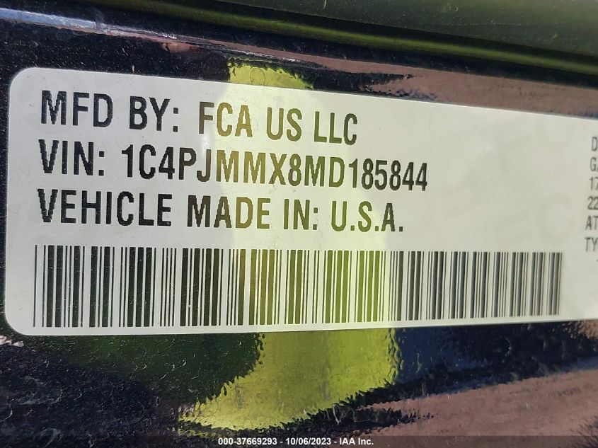 2021 JEEP CHEROKEE LATITUDE LUX - 1C4PJMMX8MD185844