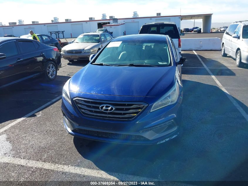 2016 HYUNDAI SONATA 2.4L SPORT - 5NPE34AF1GH433508